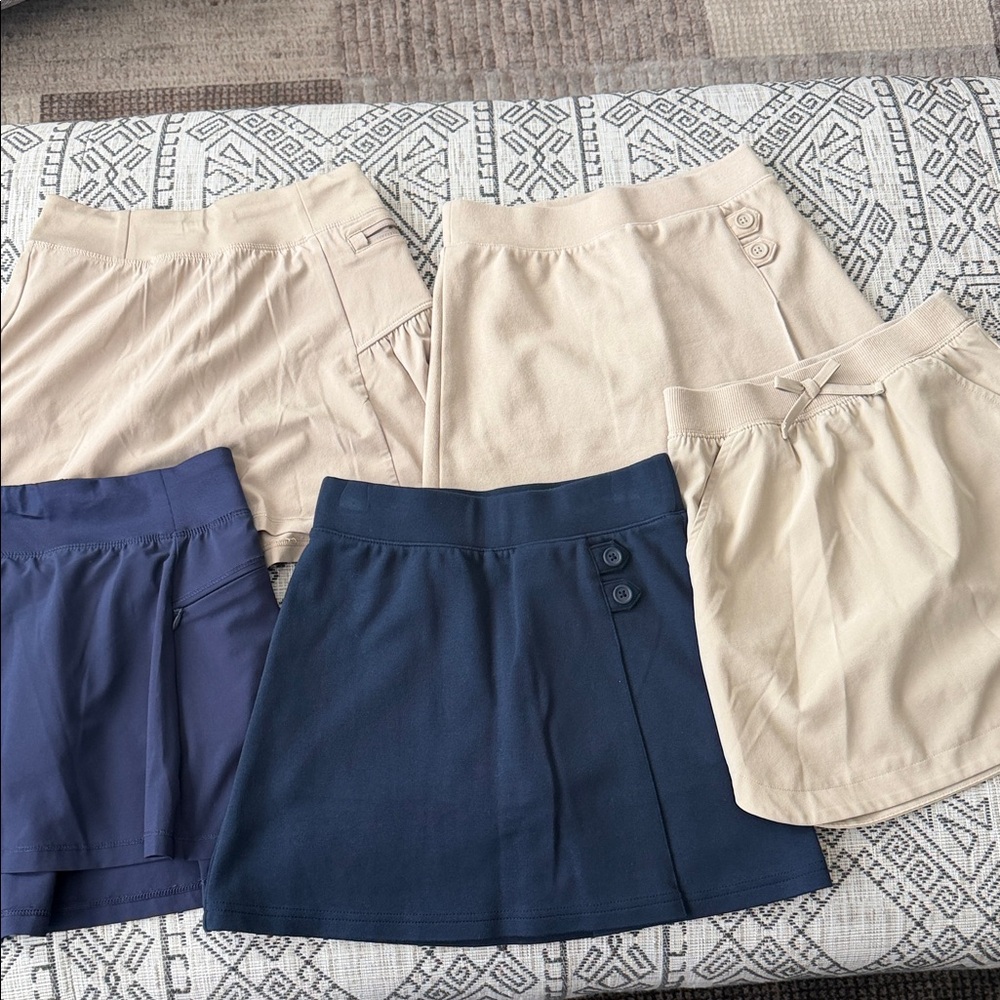 All in Motion Kids Skirts - Navy and Beige